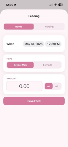 Honey Bun: Baby Tracker iPhone screenshot