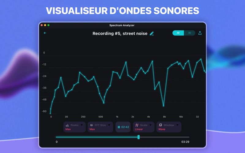 Screenshot #3 pour Analyseur de Son et Bruit