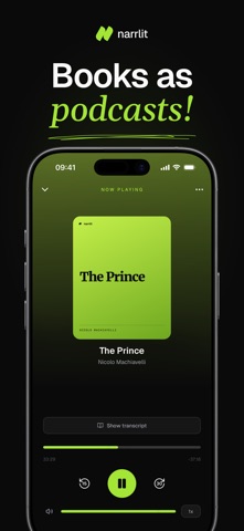 Narrlit: Books as Podcasts screenshot