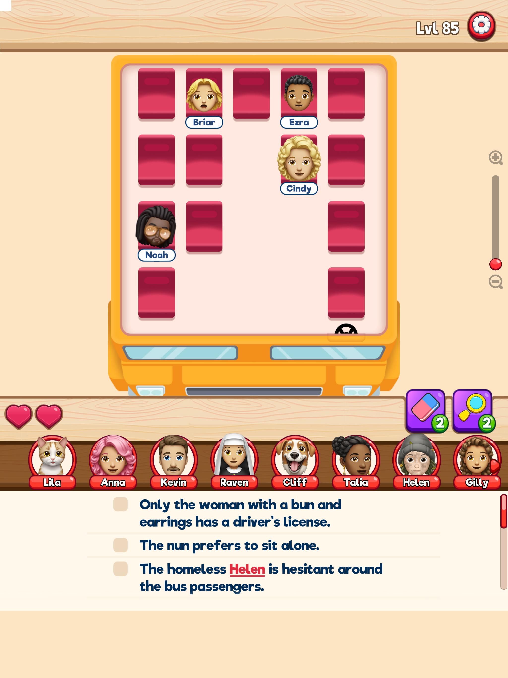Seat Puzzle - Arrange It