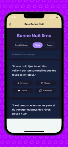 Bonjour Bonsoir Bonne nuit iPhone screenshot
