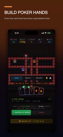 Poker Defence screenshot 1