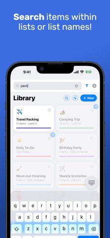 Checklist: Reusable Lists Screenshot 8 of 9