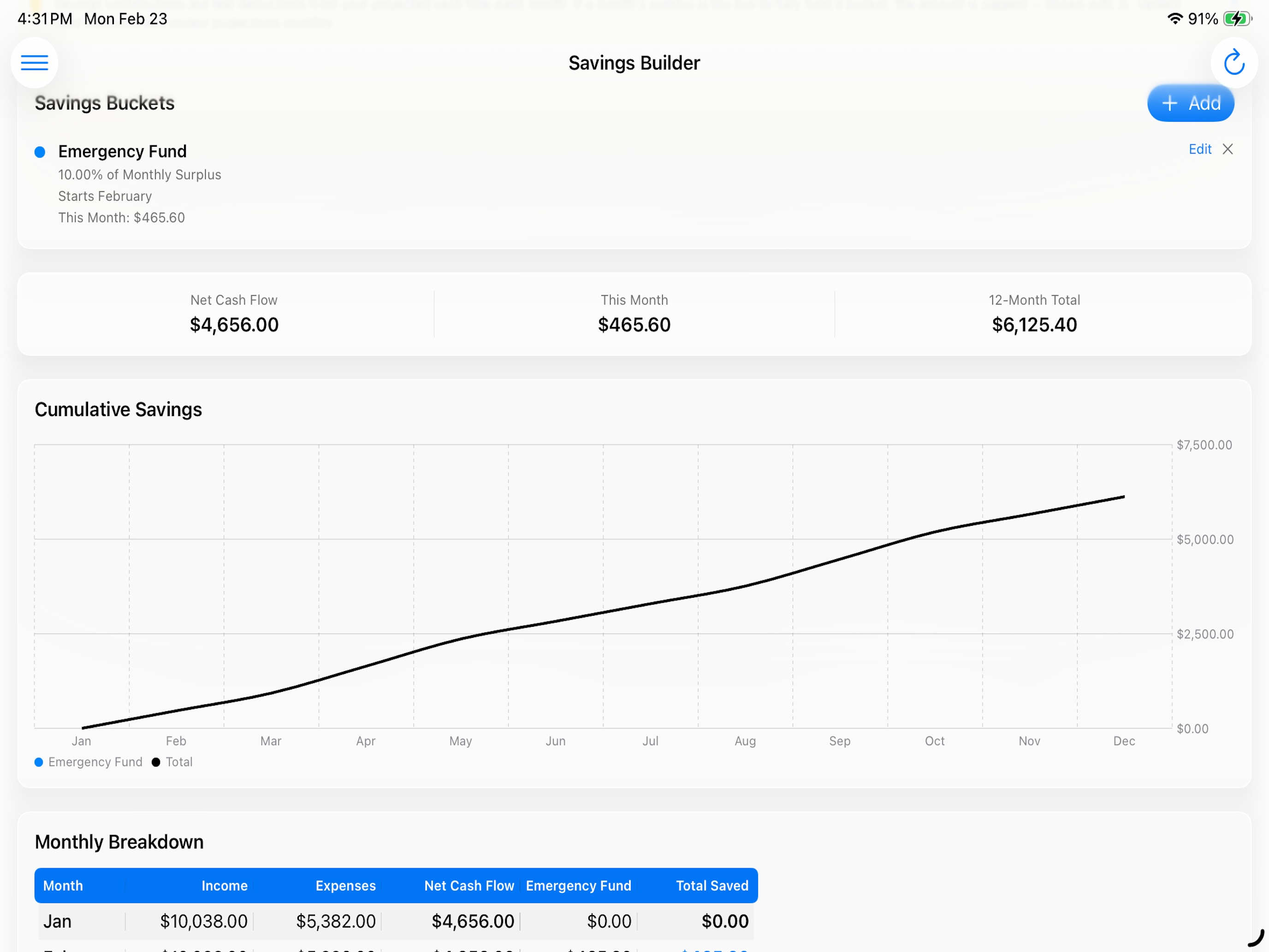 Cash Flow Tool screenshot 9