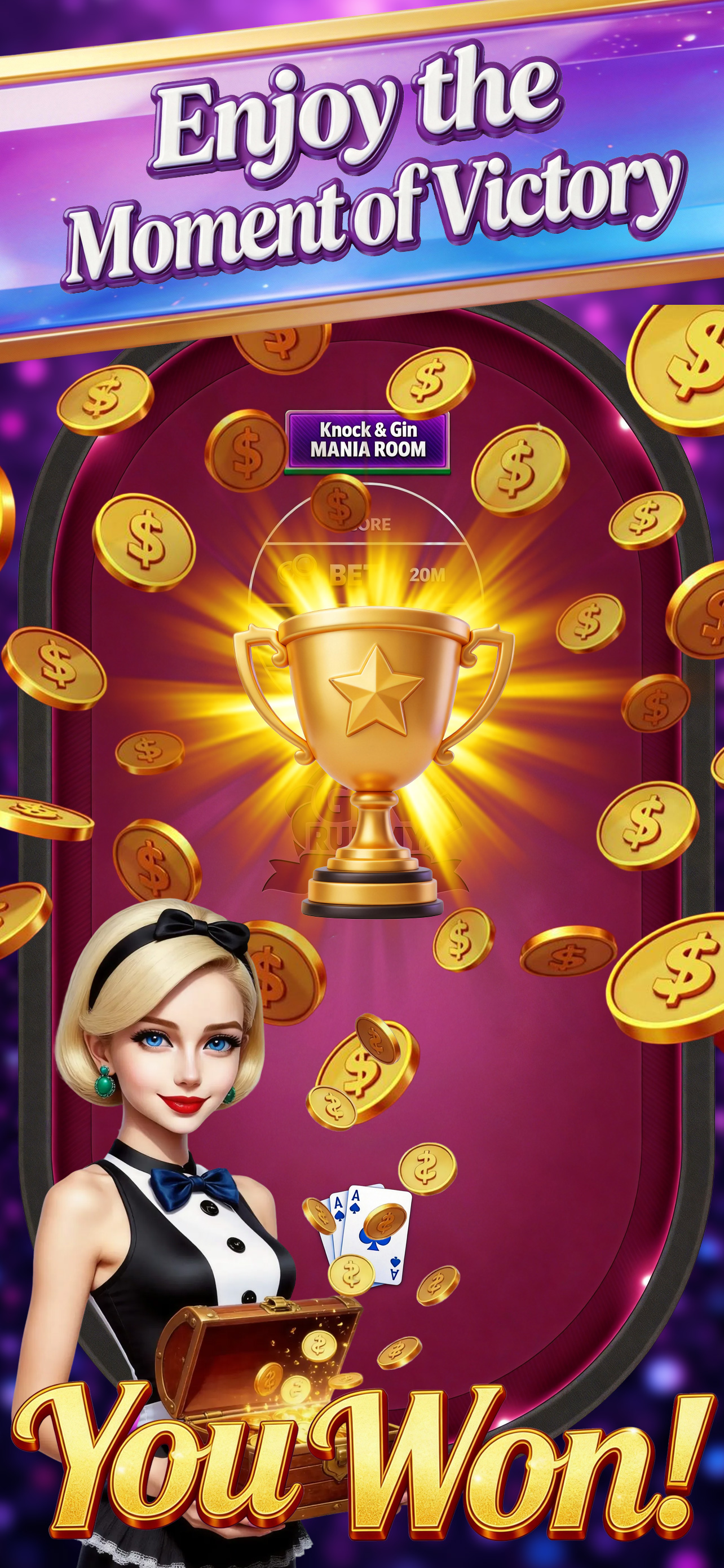 Gin Rummy Mania-No Ads,No Stop