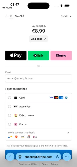 SimCliQ - Travel eSIM screenshot 2