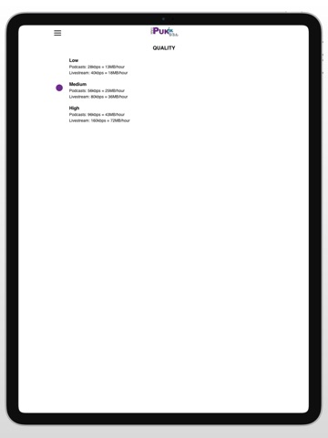 PUKfm 93.6 iPad screenshot