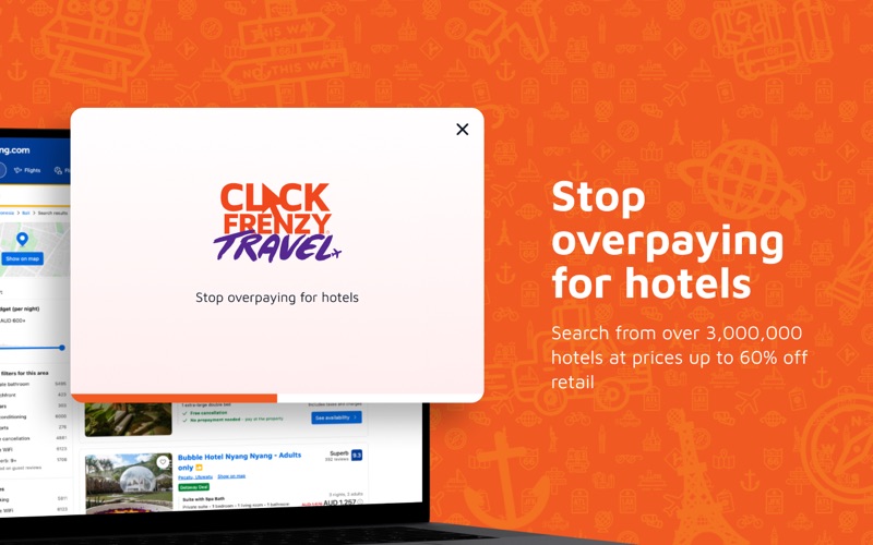 Click Frenzy Travel screenshot
