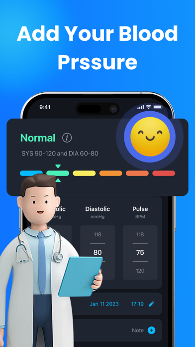 Blood Tracker Pressure Screenshot