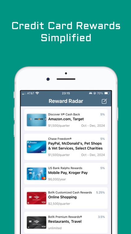 RewardRadar: Credit Cards