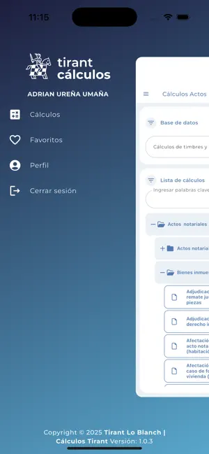 Cálculos Tirant screenshot 2