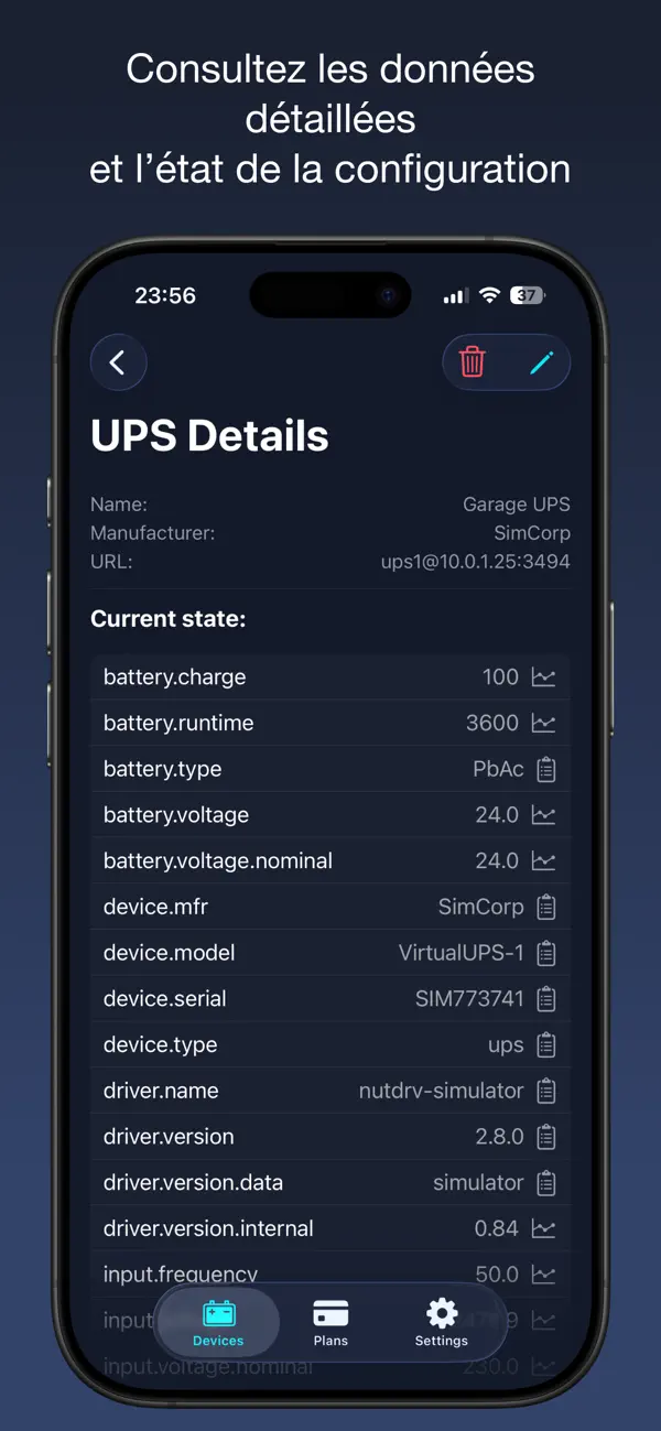 Screenshot #2 pour UPS Power Monitor