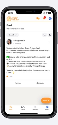 Bright Steps Project screenshot