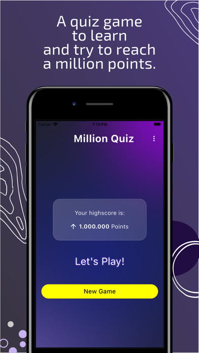 Million Quiz General Questions Screenshot