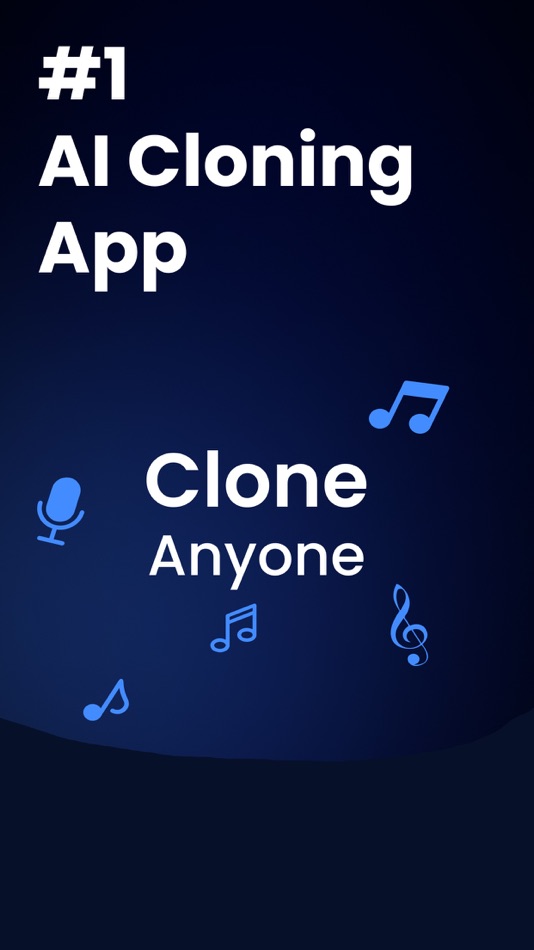 #1. Voice & Face Cloning: Clony AI (iOS) 由: Robin Michel
