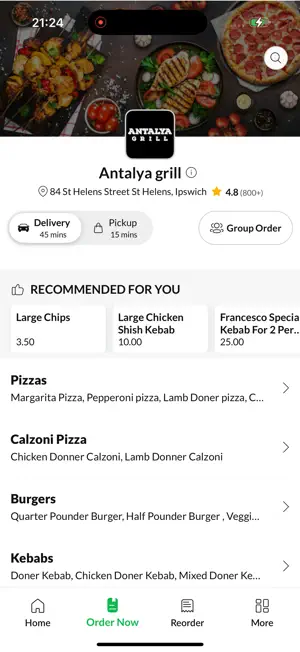 Antalya grill Ipswich screenshot 2