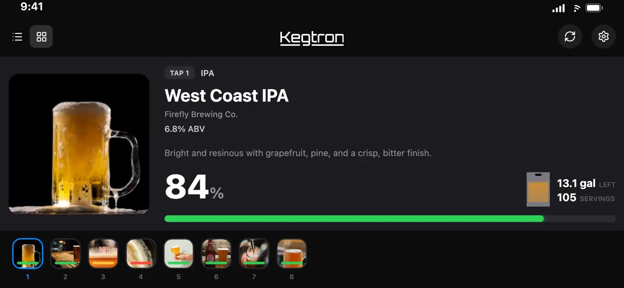 Screenshot #3 pour Kegtron - Smart Keg Monitor