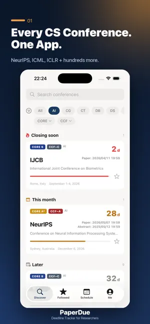 PaperDue – Deadline Tracker screenshot 1