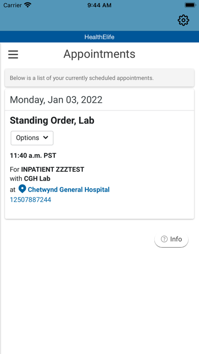 Northern Health - HealthElife Screenshot