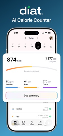 Diat: AI Calorie Counter screenshot 1