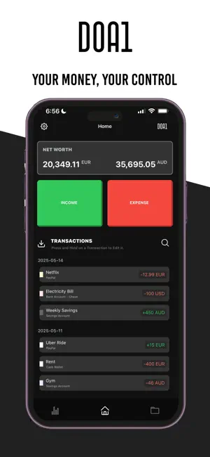 D0A1: Offline Finance Manager screenshot 1