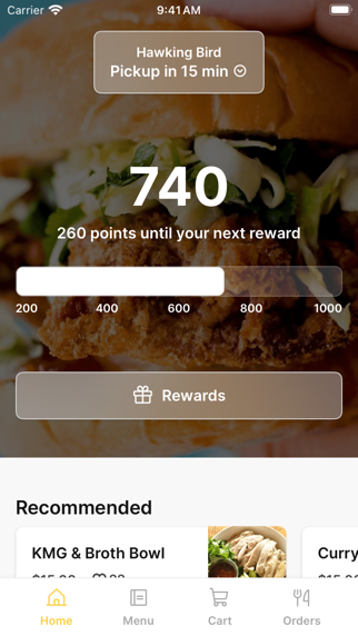 Hawking Bird iPhone screenshot 1 - Food & Drink app