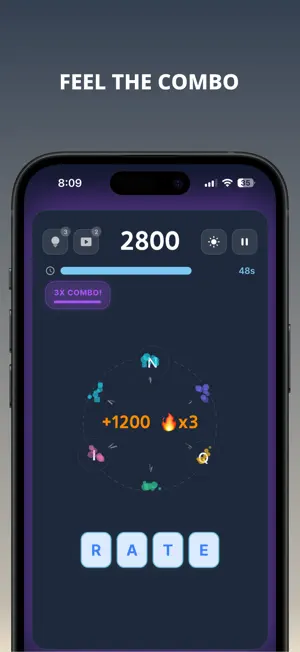 Word Orbit: Brain Puzzle screenshot 2