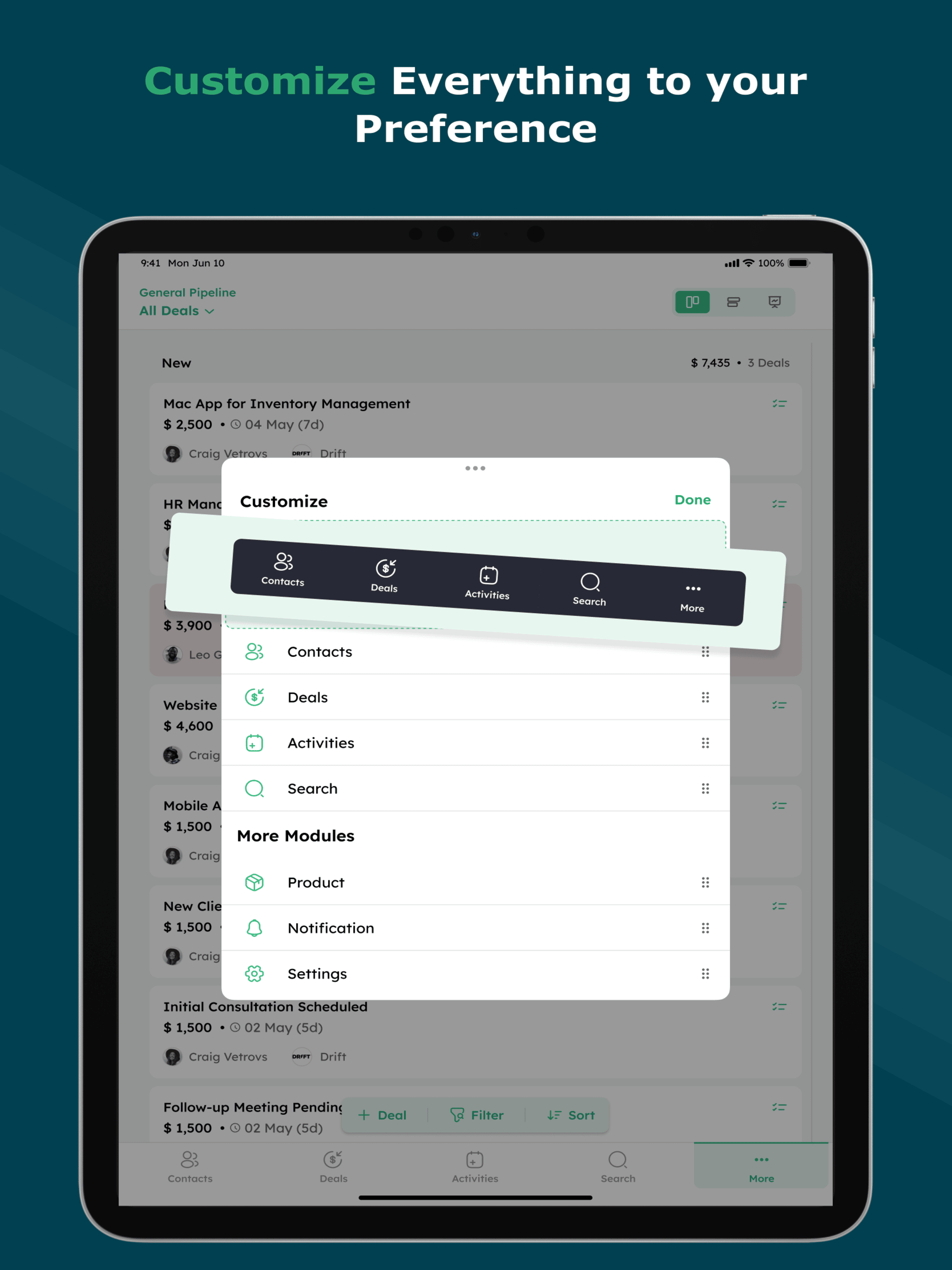 Twozo CRM screenshot 5
