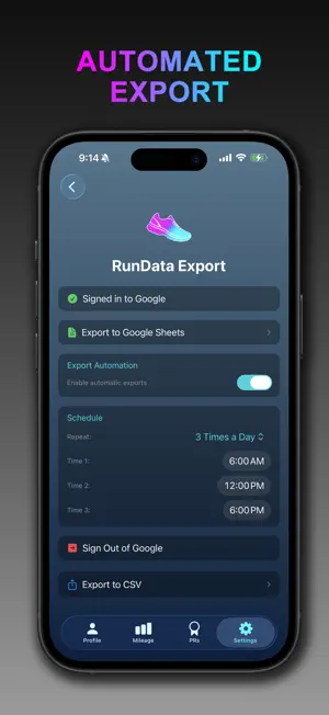 RunData screenshot 3