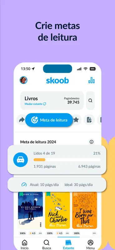 Skoob - Organize suas leituras screenshot 3 of 8