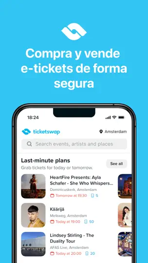 Captura de pantalla de TicketSwap - Buy, Sell Tickets en iPhone 1