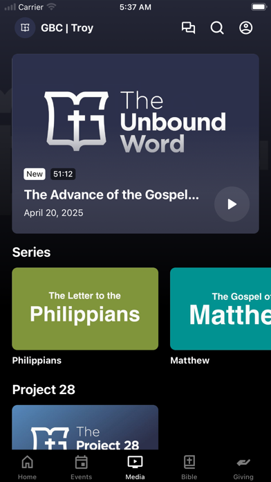 Screenshot 3 of Grace Bible Church | Troy, AL App