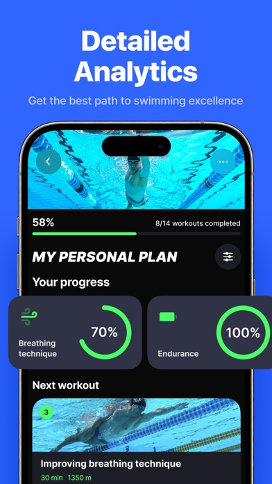 SwimUp: Swimming Workouts App Screenshot