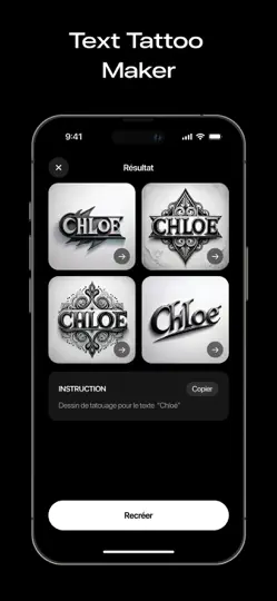 Capture d'écran de Tattoo AI - Créez Un Tatouage sur iPhone 3