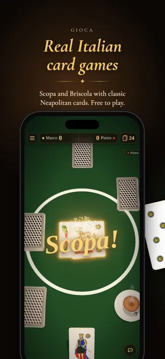 Gioca: Scopa & Briscola Cards screenshot 1