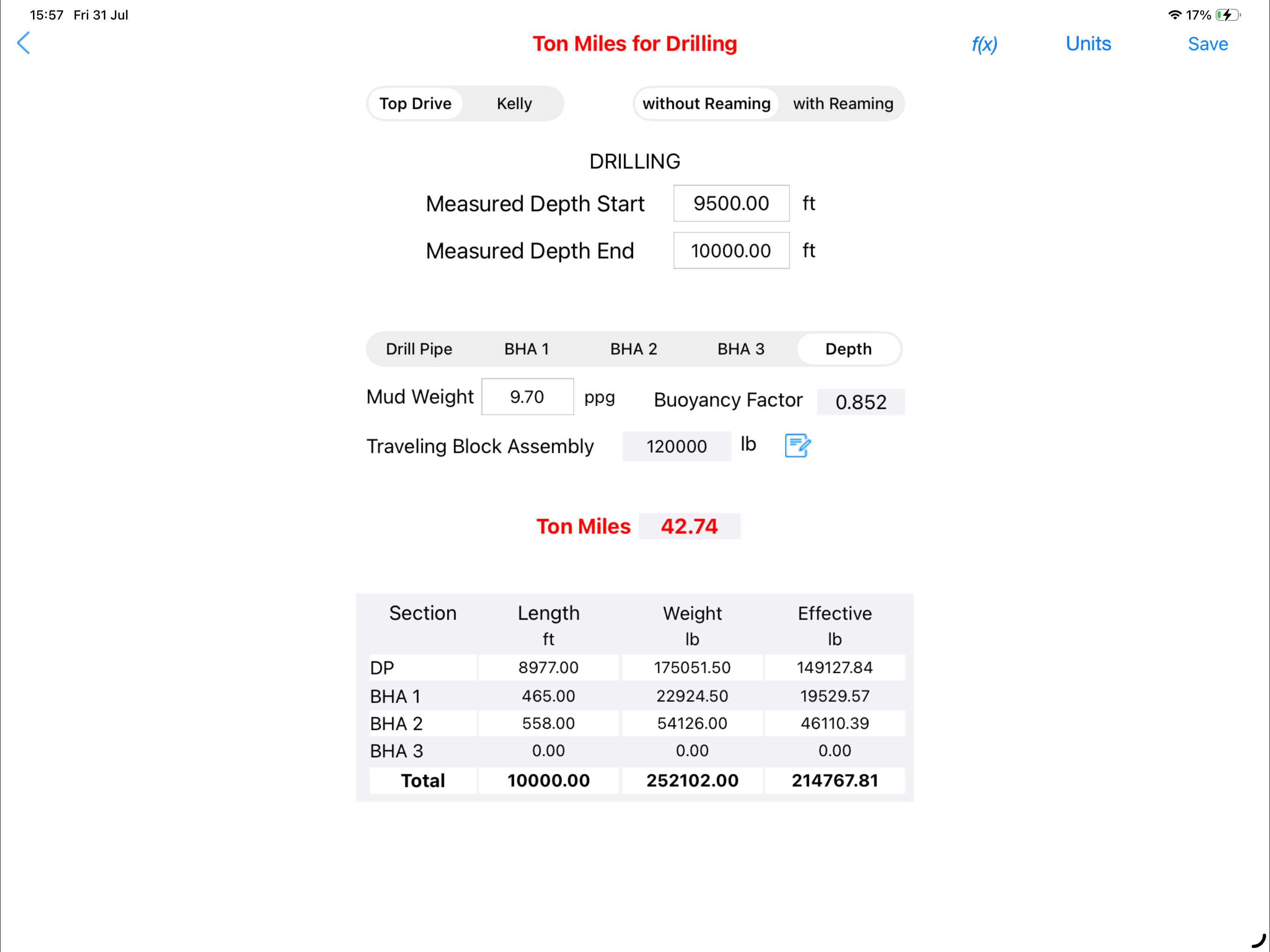 Ton Miles Calculator screenshot 15