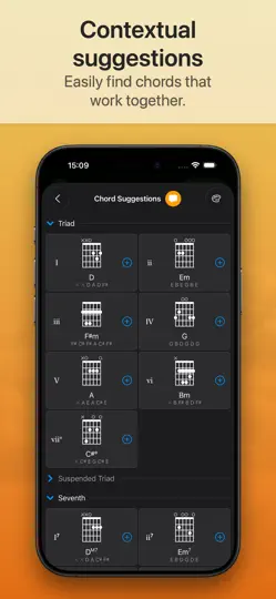 Captura de pantalla de Suggester 2 : Chords & Scales en iPhone 2