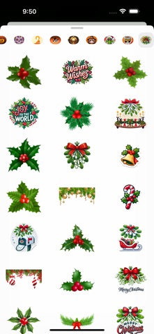 Mistletoe Christmas Stickers screenshot
