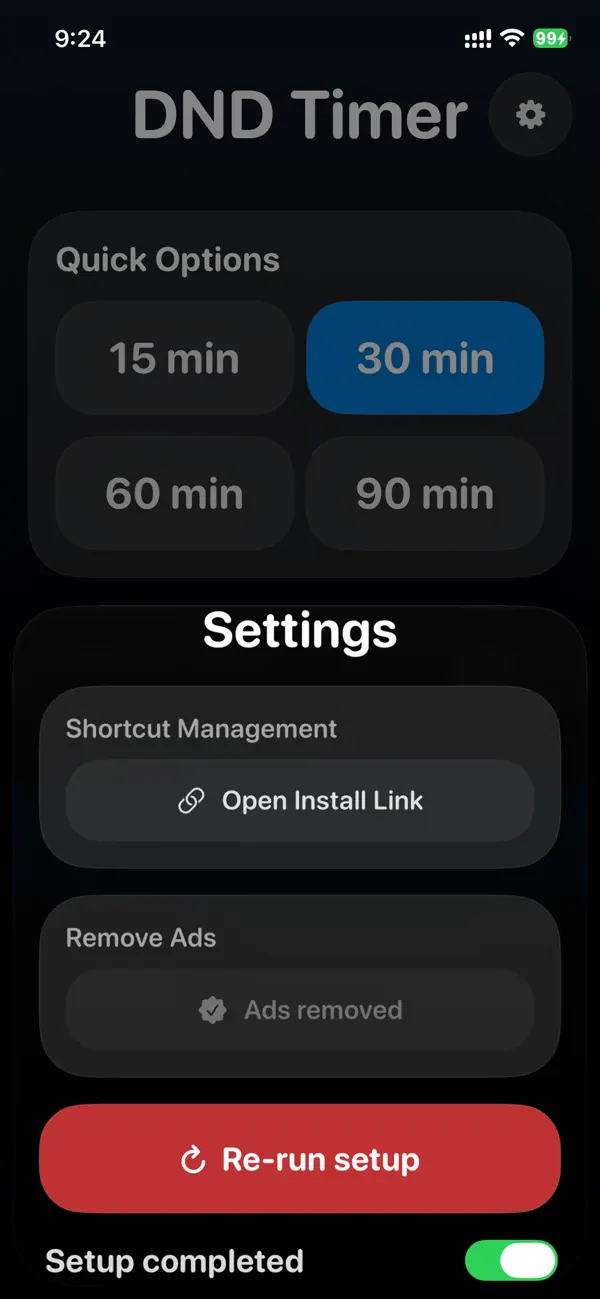 #3. DND Timer (iOS) De: Marketing Solutions Lobo LLC