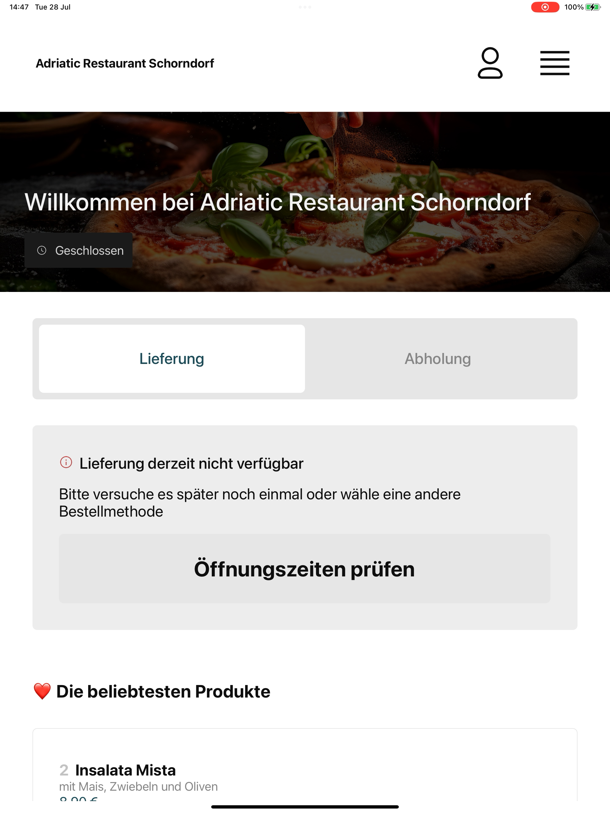 Adriatic Restaurant Schorndorf screenshot 10