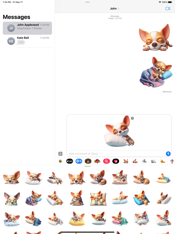 Screenshot #6 pour Sleeping Chihuahua Stickers