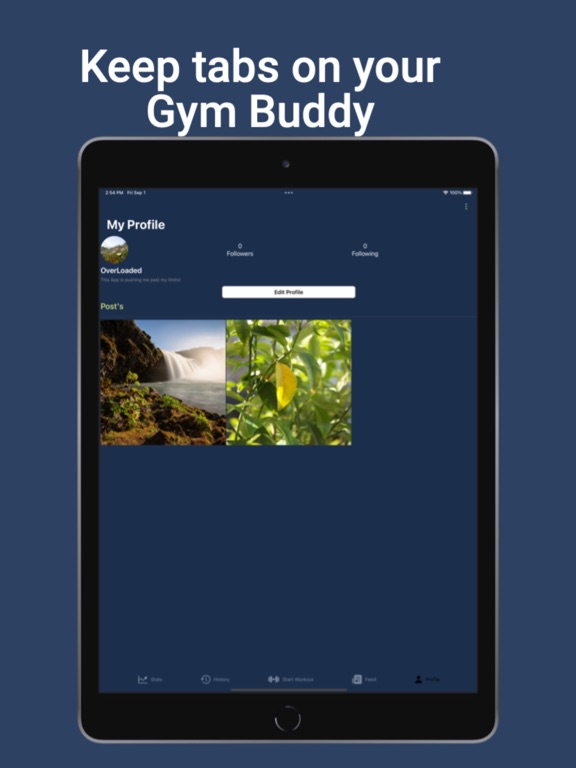 OverLoad - Gym Workout Tracker iPad screenshot 4 - Health & Fitness app