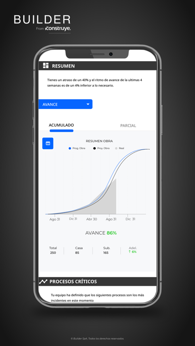 Builder M app screenshot