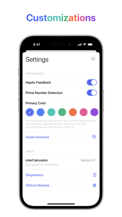 interCalculator Screenshot