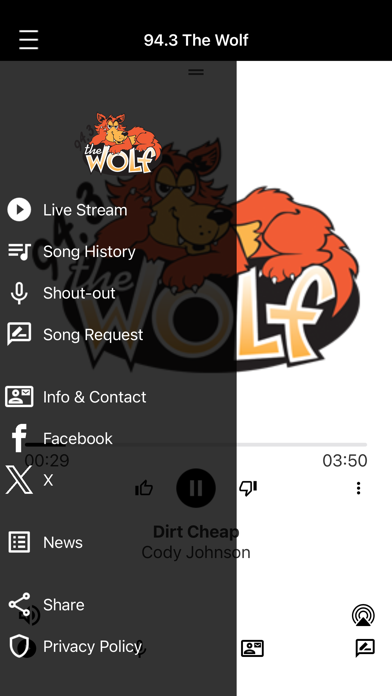 94.3 The Wolf Screenshot