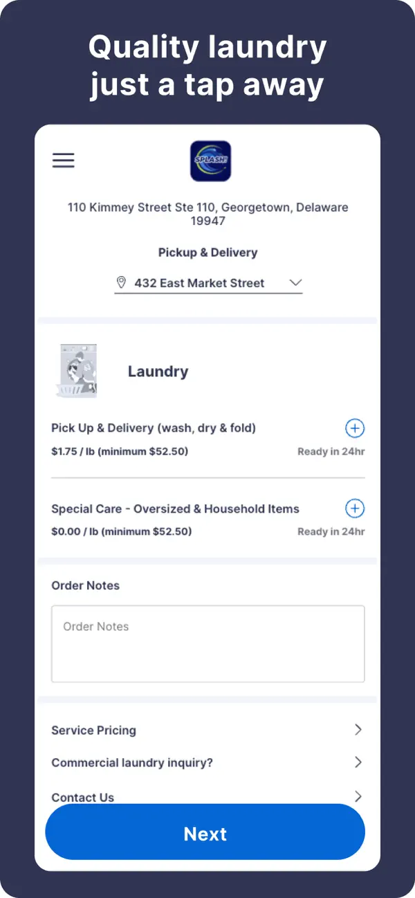 Screenshot #1 pour Splash! Laundry