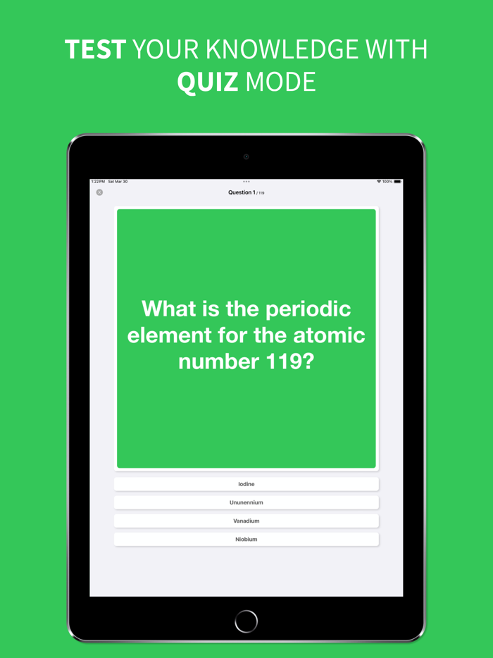 Elements - Flashcards and Quiz