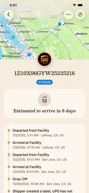 Delivered — Track packages screenshot 2