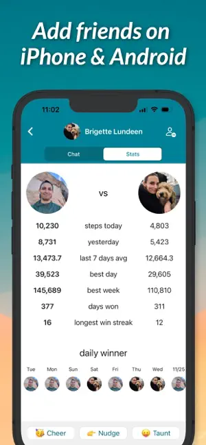 StepUp Pedometer Step Counter iPhone screenshot 4
