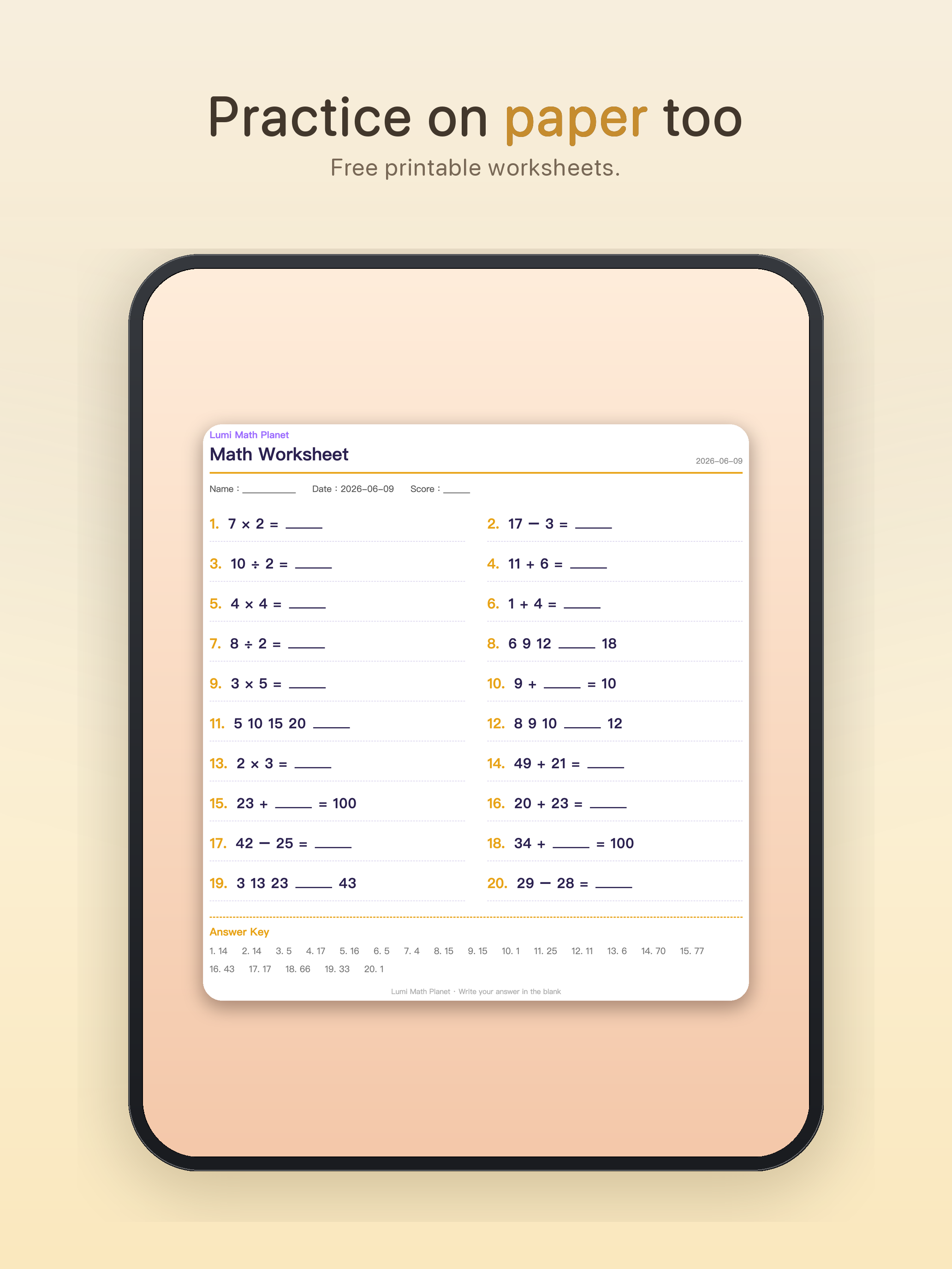 Lumi Math Planet: Explorer